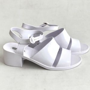 American Apparel Heeled Jelly Sandals